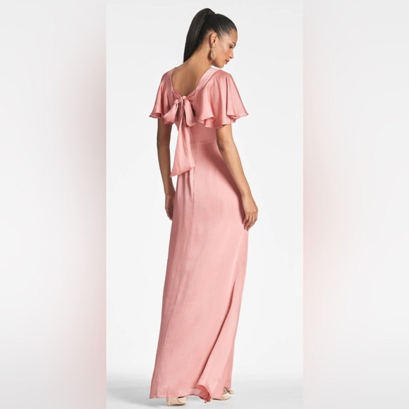NWT | Sachin + Babi Aurora Gown Rouge Pink Peach Size 12 - Picture 4 of 11